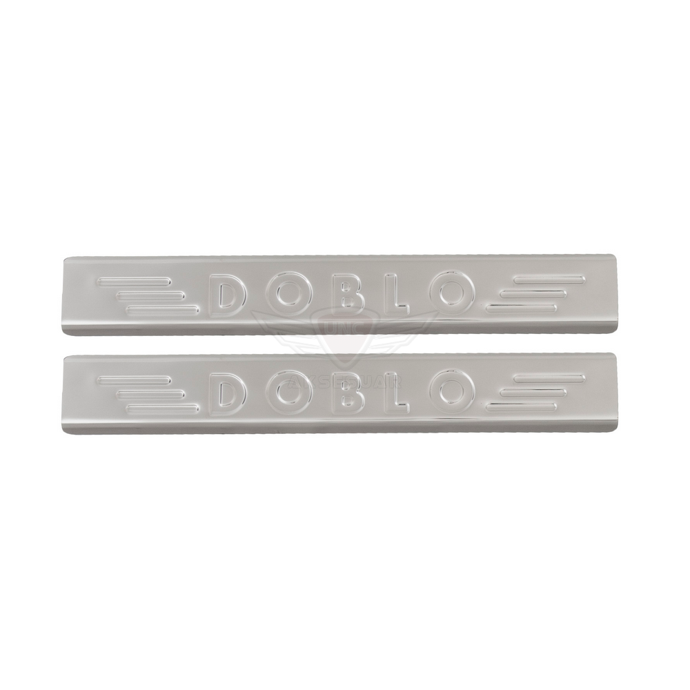 111014 Fiat Doblo Kapı Eşiği 2010- Paslanmaz Çelik - Görsel 1