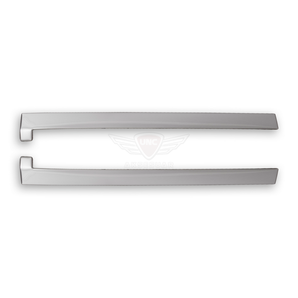 112040 Ford Courier Sürgülü Kapı Çıtası 2014- Paslanmaz Çelik - Görsel 1