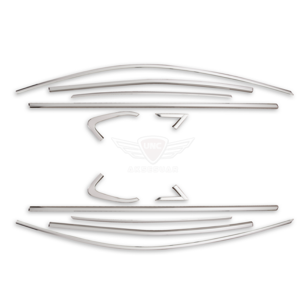 Renault Clio 5 Cam Çerçevesi 2019- Paslanmaz Çelik