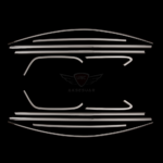 VW Golf 7 Cam Çerçevesi 2013- Paslanmaz Çelik - Görsel 2