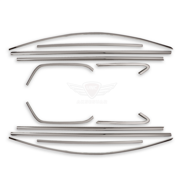 VW Golf 7 Cam Çerçevesi 2013- Paslanmaz Çelik