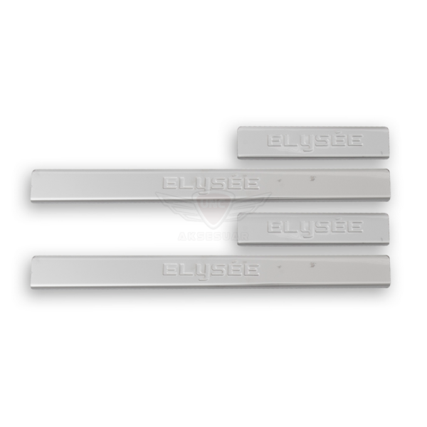 Citroen C-Elysee Kapı Eşiği 2012- Paslanmaz Çelik