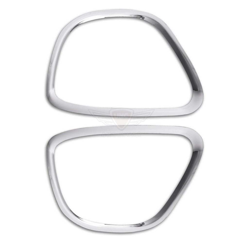 122016 Dacia Duster Sis Farı Cercevesi 2010-2018 Paslanmaz Çelik - Görsel 1