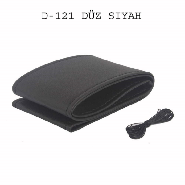 DİREKSİYON KILIFI DİKMELİ DüZ SİYAH