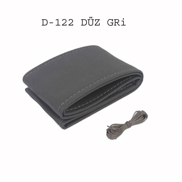 DİREKSİYON KILIFI DİKMELİ DÜZ GRİ