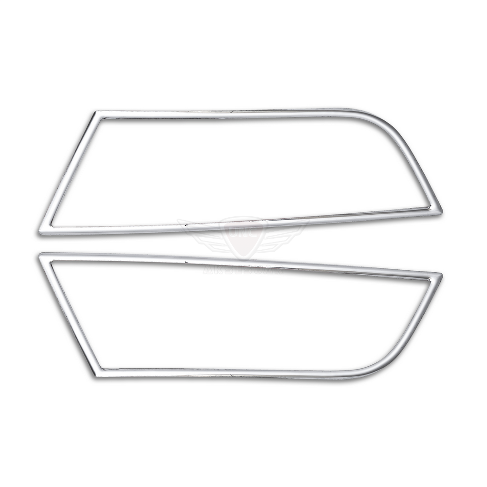 127004 Skoda Octavia 3 Sis Farı Cercevesi 2013- Paslanmaz Çelik - Görsel 1