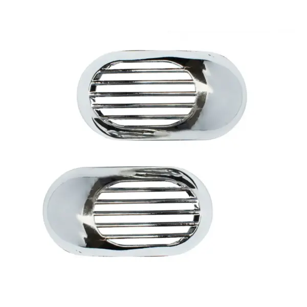 Krom Yan Sinyal Çerçevesi Kafesli Izgaralı Kapak