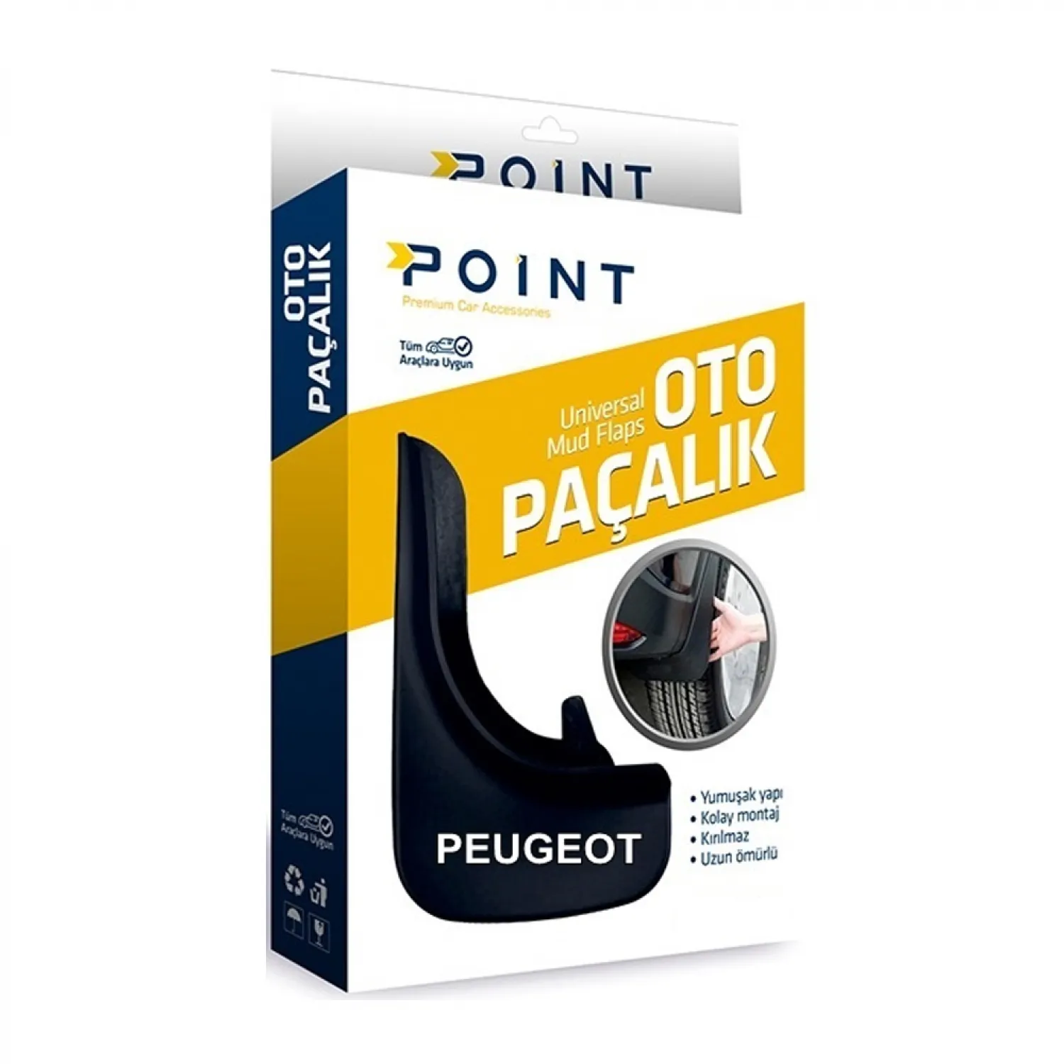14110-41910-1500x1500 Peugeot Paçalık Tozluk Çamurluk Universal Siyah 2'li - Görsel 1