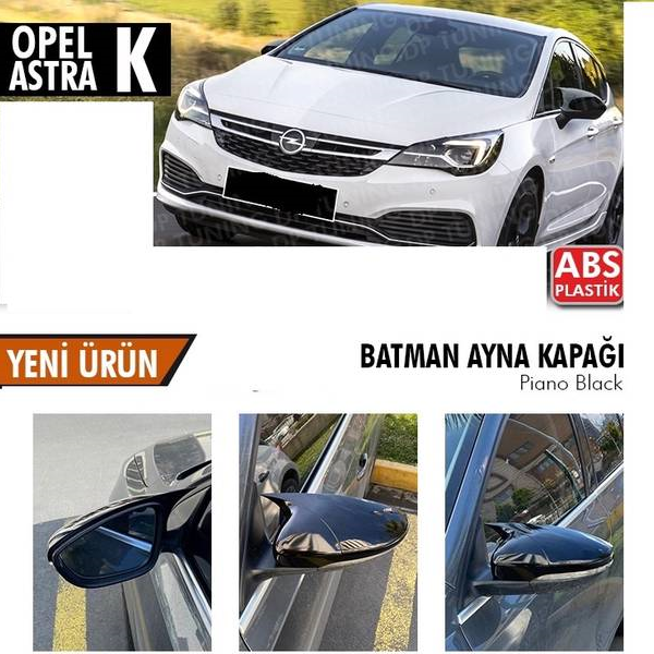 OPEL ASTRA K 15-19 YARASA AYNA KAPAĞI P.BLACK