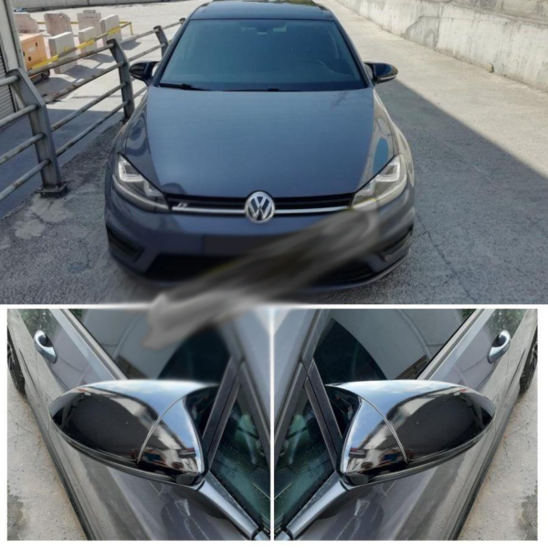 VW GOLF 7/7,5 2012-2019 YARASA AYNA KAPAĞI P.BLACK