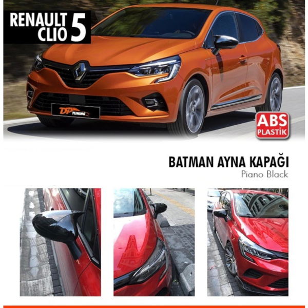 RENAULT CLIO 5 2019- / MEGANE 4 16- /TALIANT 2021- YARASA AYNA KAPAĞI P.BLACK