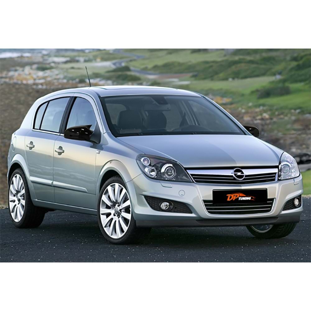 19217 OPEL ASTRA H 04-09 YARASA AYNA KAPAĞI P.BLACK - Görsel 1
