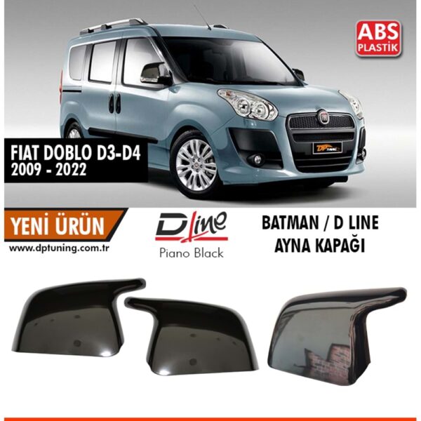 FIAT DOBLO 2 10-22 / COMBO 10-18 YARASA AYNA KAPAĞI P.BLACK