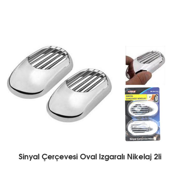 UNIVERSAL YAN SİNYAL ÇERÇEVESİ OVAL IZGARALI