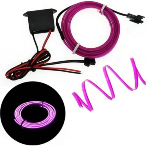 İP NEON LED 2 METRE MOR