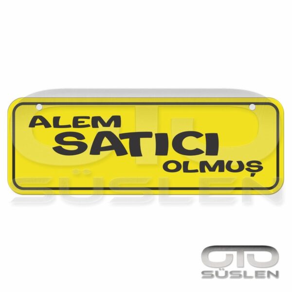 Dekor Yazı Plaka