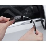 Araba Ayna Yağmur Koruyucu Siper Karbon Desenli - Görsel 3