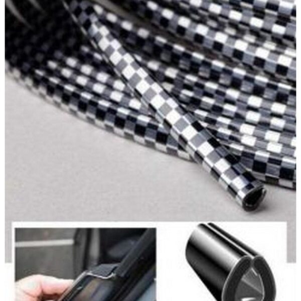 ELKAMET ÇITA DAMALI SİYAH-BEYAZ 15M