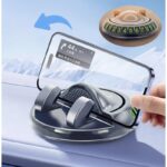 360° Dönebilen Yapışkanlı Numaratörlü Araç Telefon Tutucu - Görsel 2