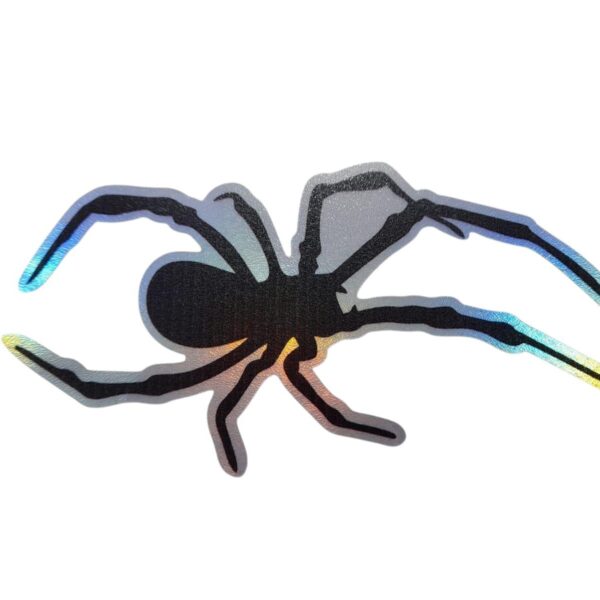 ÖRÜMCEK HOLGRAM ÇIKARTMASI SİYAH 21X9CM