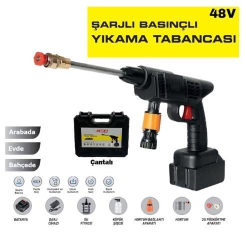 OTO YIKAMA TABANCASI ŞARJLI BASINÇLI