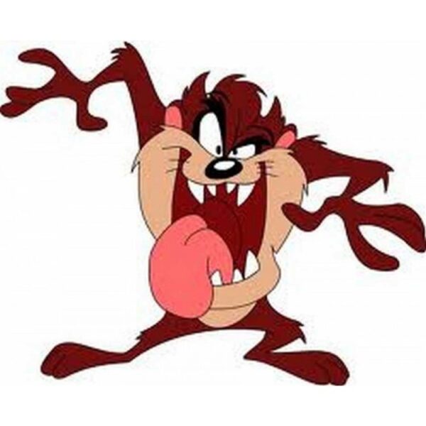 TAZMANYA CANAVARI ORTA STİCKER 14X12CM