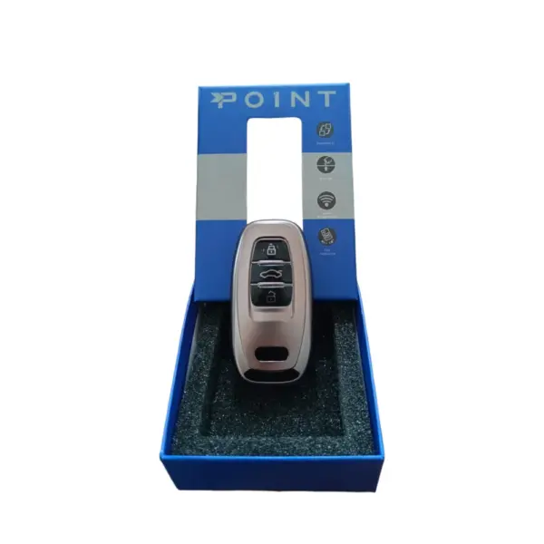 Auidi A4-A5-A6-A7-Q5-Q7 Sustasız Anahtar Uyumlu Silikon Oto Anahtar Kumanda Kabı Kılıf Füme