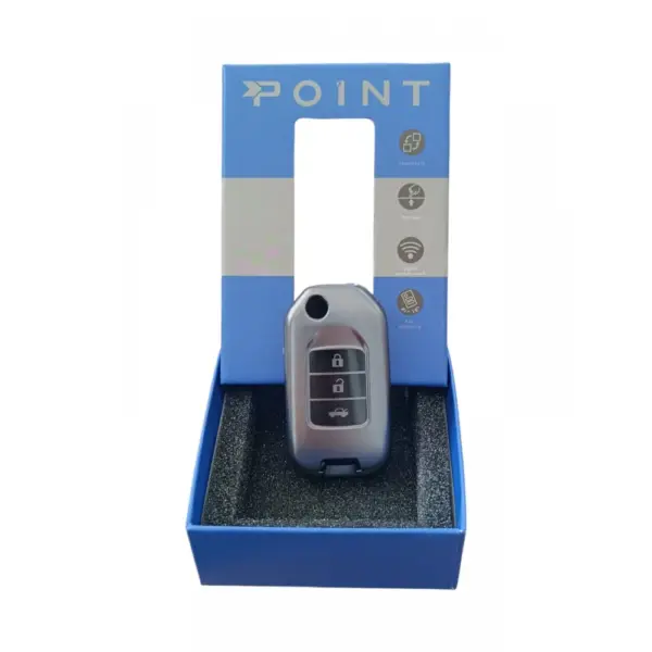 Honda Fc5/H-RV/C-RV Anahtar Uyumlu Silikon Oto Anahtar Kumanda Kabı Kılıf Füme