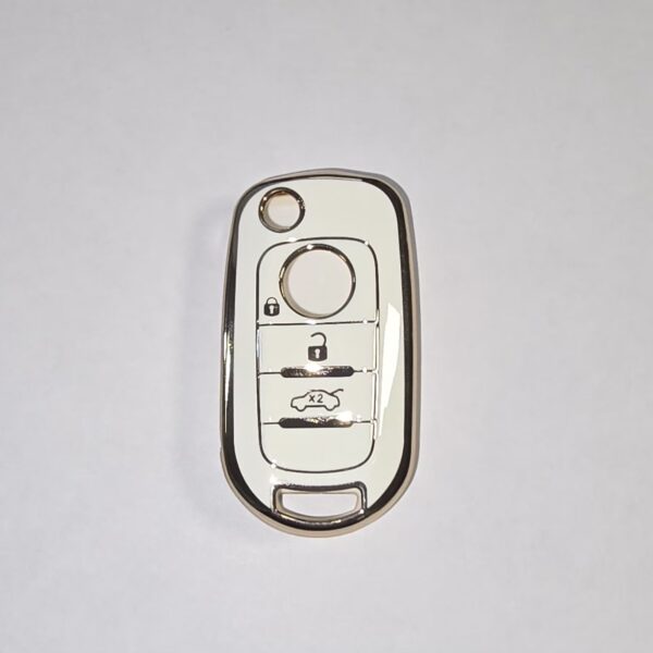 EGEA Beyaz Slikon Anahtar Kılıfı