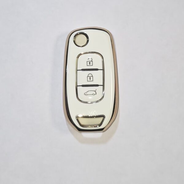 MEGANE 4-CLİO 5 Silikon Beyaz Anahtar Kılıfı