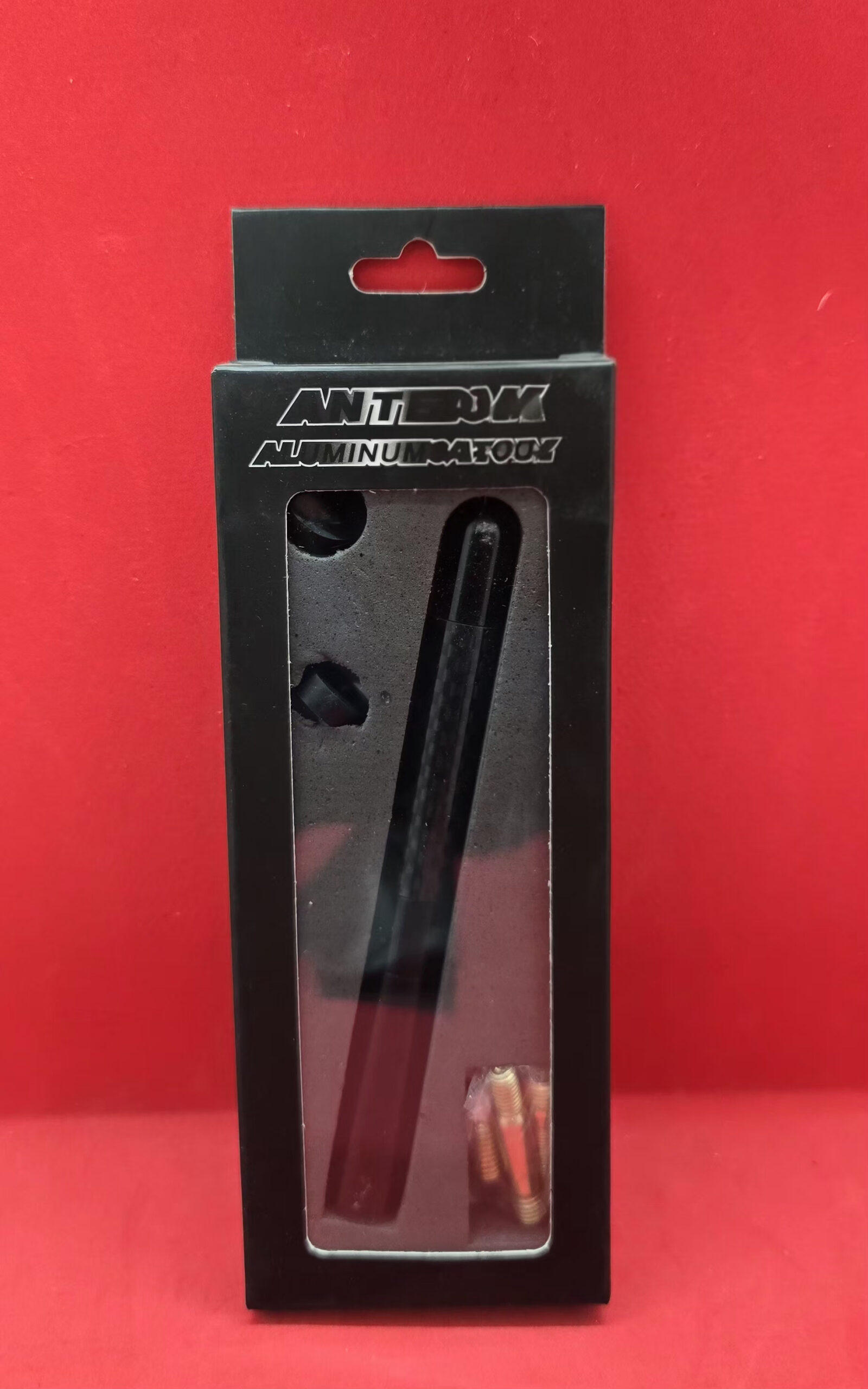 ANTEN-ÇUBUĞU-SİYAH Her Araca Uygun Alüminyum Vidalı Karbon Fiber Oto Radyo Anten Çubuğu - Görsel 1