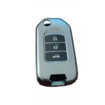 Honda Fc5/H-RV/C-RV Anahtar Uyumlu Silikon Oto Anahtar Kumanda Kabı Kılıf Füme - Görsel 3