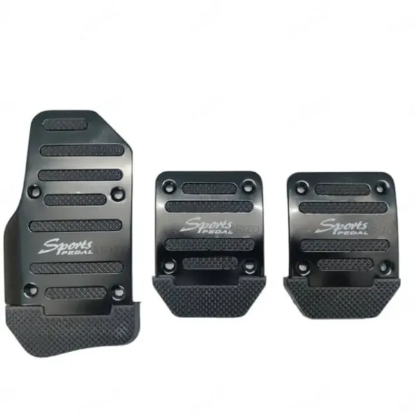 Araba Pedal Seti Spor Kaymaz Manuel Araba Gaz Fren Debriyaj Pedalı Kapağı Siyah