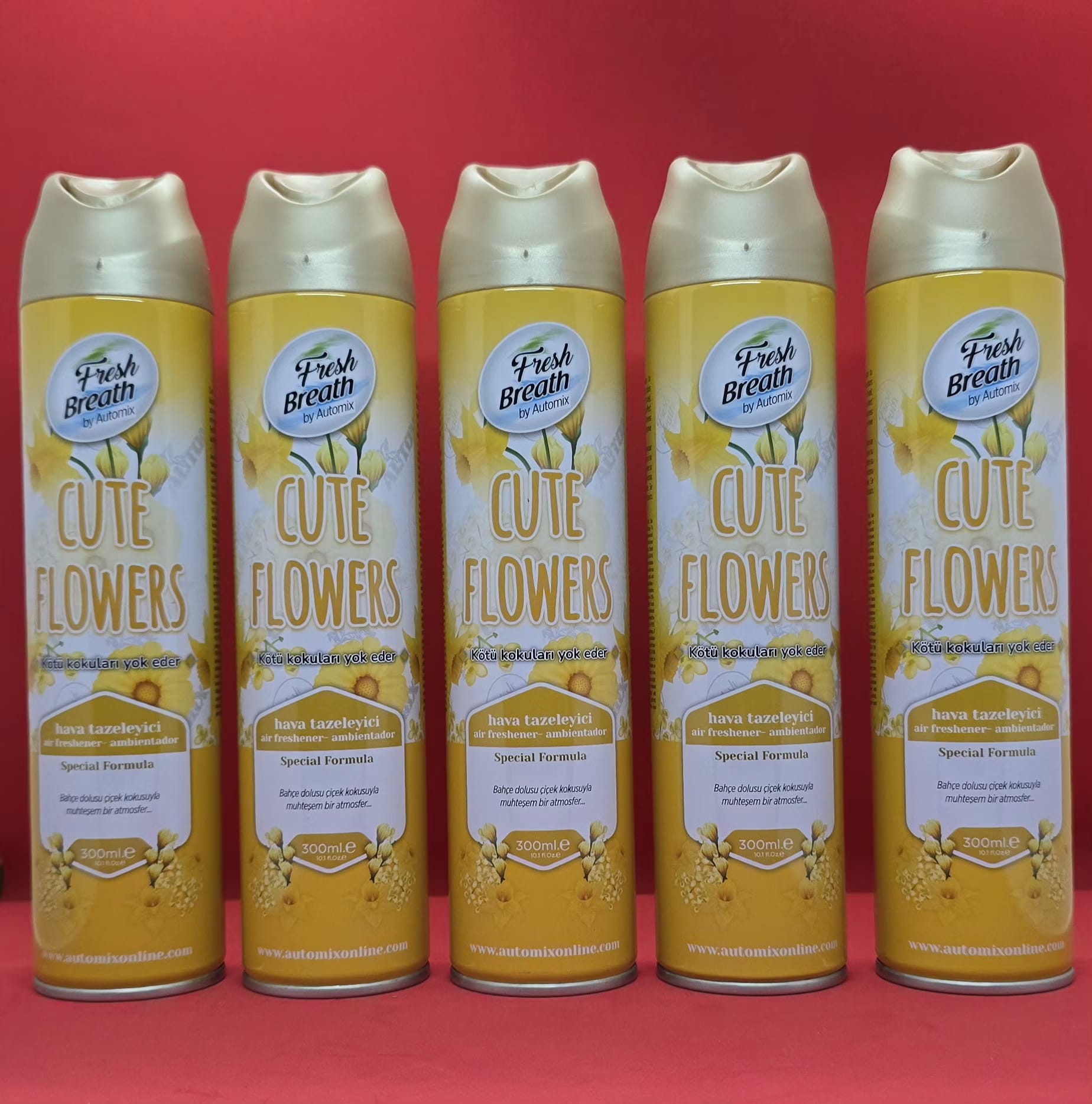 WhatsApp Image 2026-02-28 at 23.24.52 AUTOMİX Cute Flowers Araç Kokusu 300ml - Görsel 1