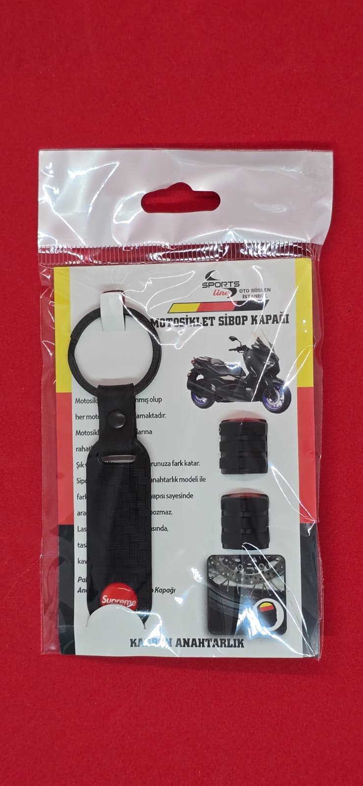 WhatsApp Image 2026-02-28 at 23.24.53 (3) Supreme Anahtarlıklı Sibop Kapağı - Görsel 1