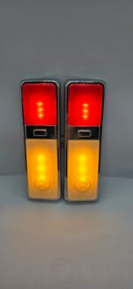 Cadillac Kırmızı Beyaz Çift Renk Direk Lambası Gazetelik Neon Led 12V - Görsel 2