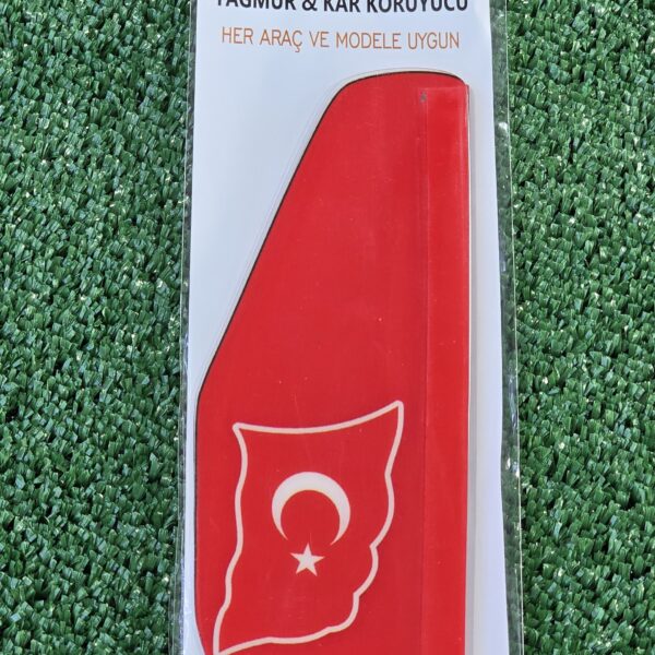 Türk Bayraklı Universal Yan Ayna Yağmur & Kar Koruyucu