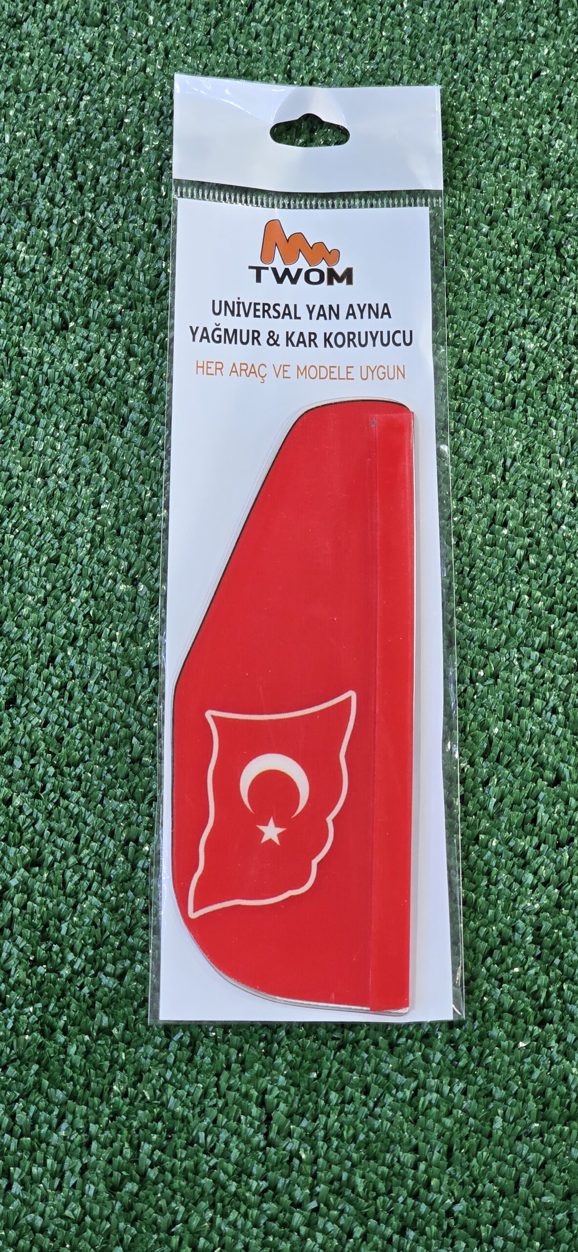 AYNA SİPERLİĞİ BAYRAK Türk Bayraklı Universal Yan Ayna Yağmur & Kar Koruyucu - Görsel 1