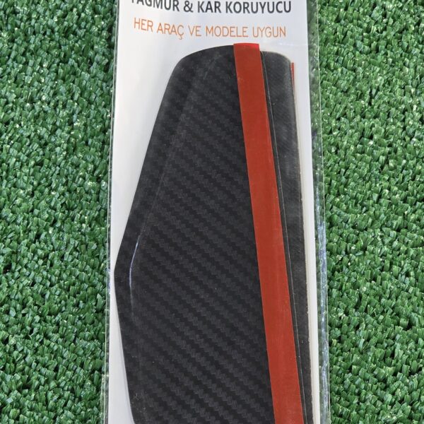 Karbon Desenli Universal Yan Ayna Yağmur & Kar Koruyucu
