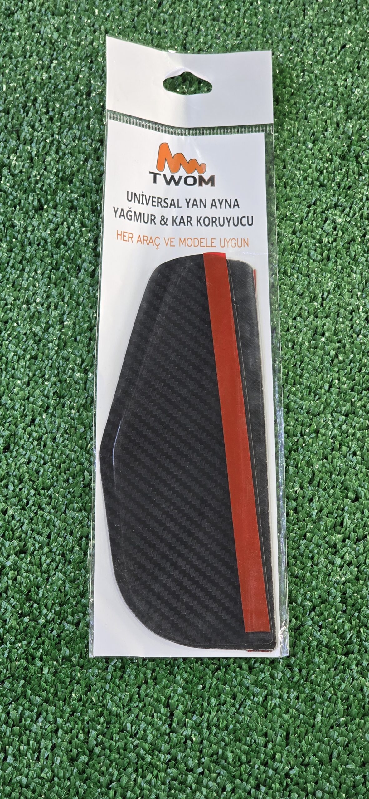 AYNA SİPERLİĞİ KARBON Karbon Desenli Universal Yan Ayna Yağmur & Kar Koruyucu - Görsel 1