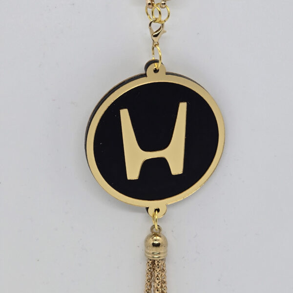 Honda Temalı Araç Ayna Süsü – Gold Detaylı Şık Dekoratif Aksesuar