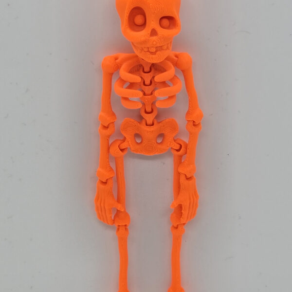 Fosforlu Turuncu İskelet Figürlü Araç Ayna Süsü – Hareketli Dekoratif Oto Aksesuarı