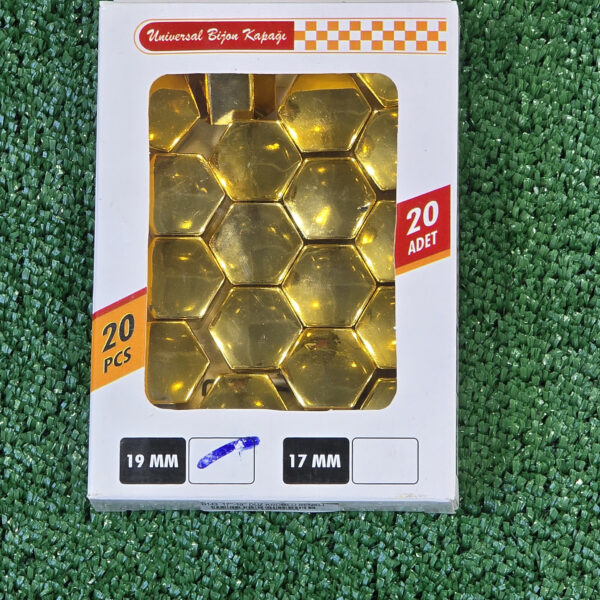 Universal Bijon Kapağı  Gold Sarı 20 Adet Set