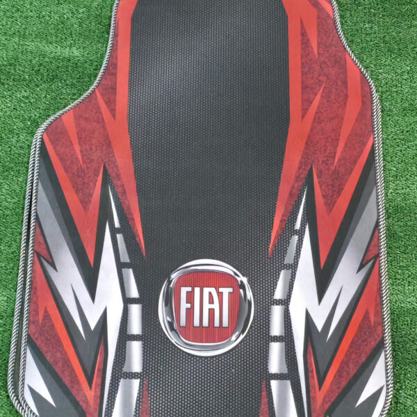 4 Adet Kırmızı Sport Tasarımlı Universal Oto Paspas Seti – Kaymaz Tabanlı Araç Paspası