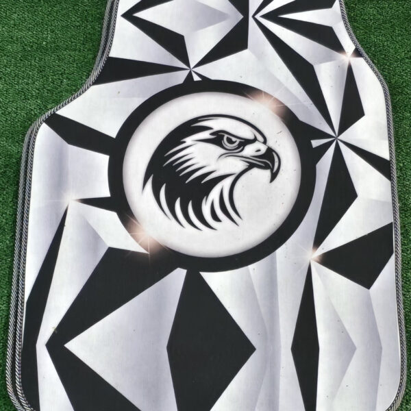 4 Adet Kartal Desenli Universal Oto Paspas Seti – Kaymaz Tabanlı Şık Araç İçi Paspas