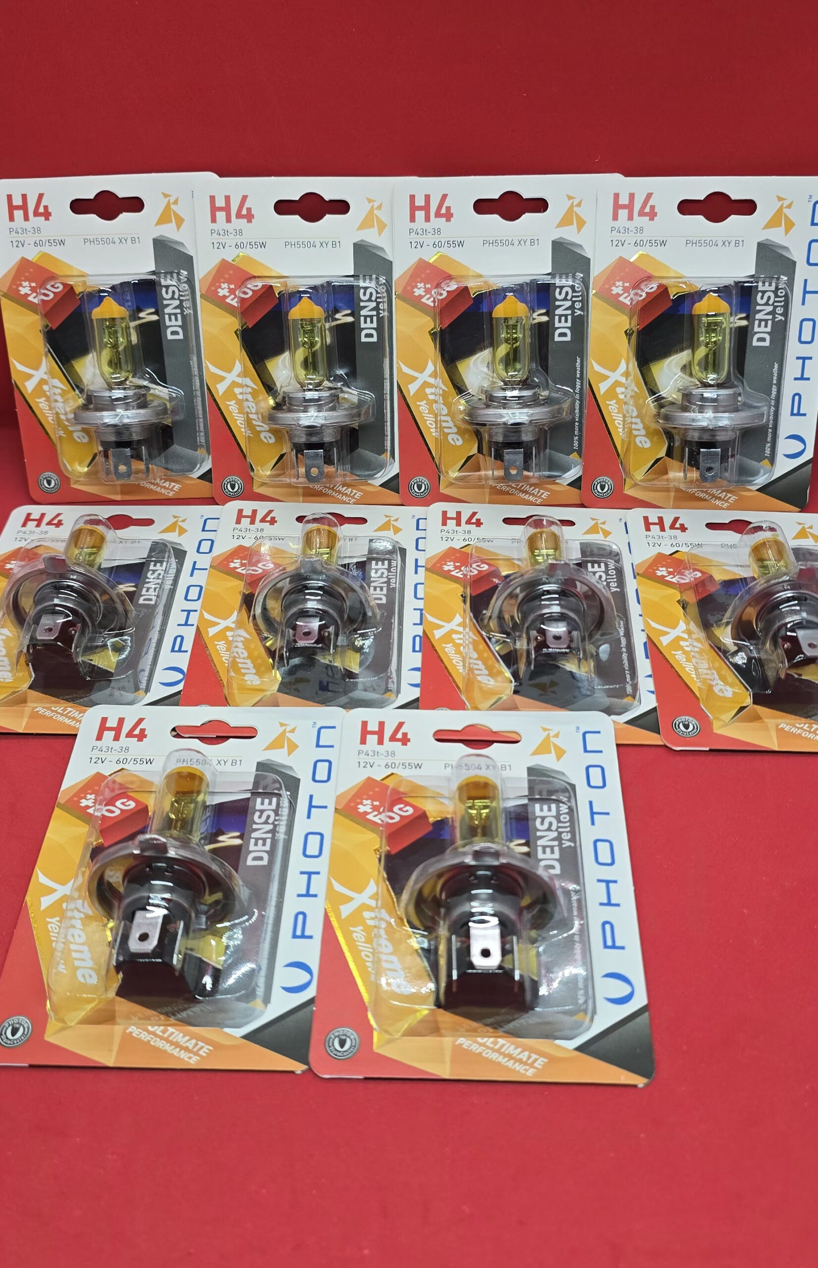 H4-PHOTON-LİMON H4 Photon Extreme Yellow Far Ampulü 12V 60/55W – Güçlü Sarı Işık Performansı - Görsel 1
