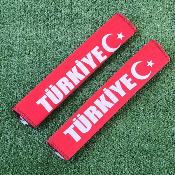 Türkiye Temalı Oto Emniyet Kemeri Pedi – Konforlu Kemer Koruyucu